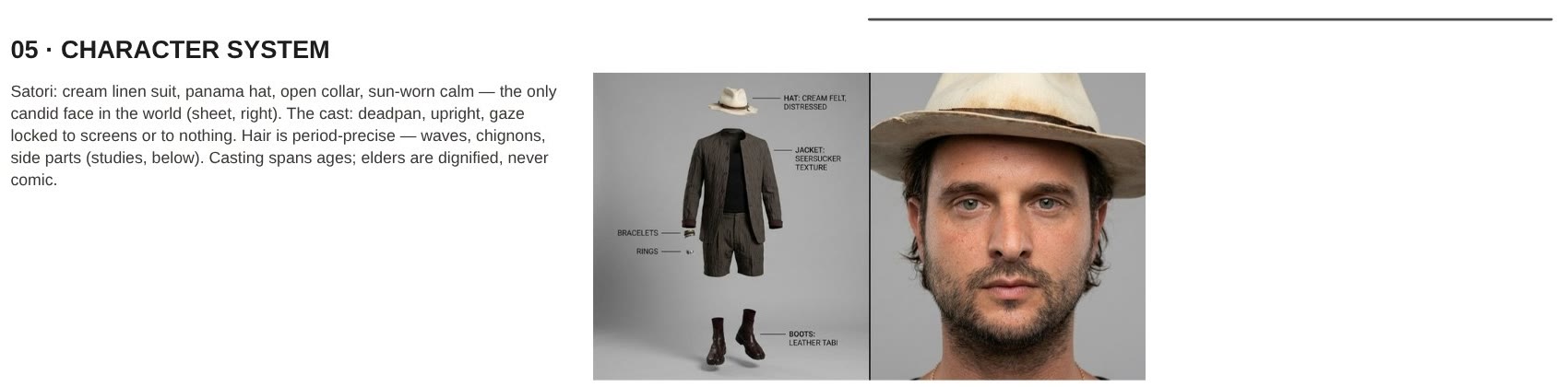 Detail: Character system