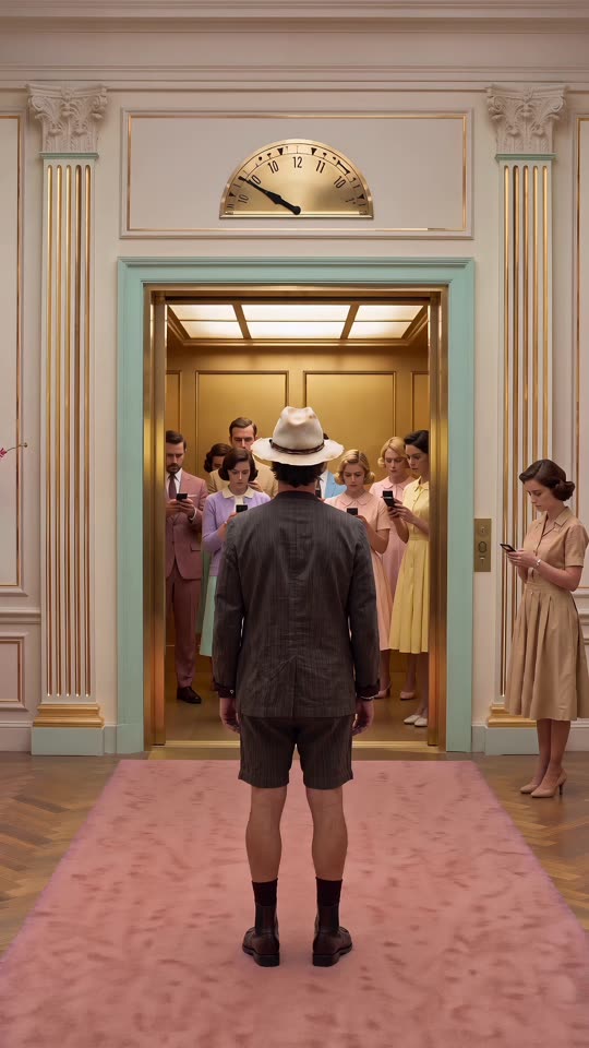 AI film scene: Lift